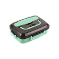 thumbnail image 1 of Caja de Almuerzo para Niños Caja de Almuerzo para Adultos, Caja de Bento para Niños de 3 Compartimentos de 1000Ml, Contenedor de Almuerzo para Adultos con Palos Y Cuchara, a Prueba de Fugas, Calefacci, 1 of 8