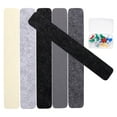 thumbnail image 1 of 1 Set Bulletin Board Strips Felt Pin Board Bar Strips Bulletin Board for Offices Home Wall, 1 of 8