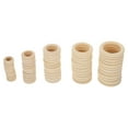 thumbnail image 3 of 60Pcs Creative DIY Wooden Rings Handbag Buckle Rings Curtain Connector Rings, 3 of 9