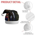 thumbnail image 4 of Saiise Five Nights At Freddy'S Christmas Hat,Santa Hat,Xmas Holiday Hat for Adults,Unisex Velvet Classic Santa Hat for Xmas New Year Party Headwear, 4 of 7
