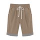 thumbnail image 1 of Pantalones Sueltos de Pierna Ancha para Mujeres Pantalones Cortos Sueltos Elásticos Casuales Pantalones de Pierna Ancha Recta con Bolsillo, 1 of 7