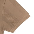thumbnail image 6 of Namayuj Ribbed Knit Solid Polo Shirts for Men Short Sleeve Tops Slim Fit Casual Breathable Fabric Business Office Wear Khaki XXL, 6 of 8