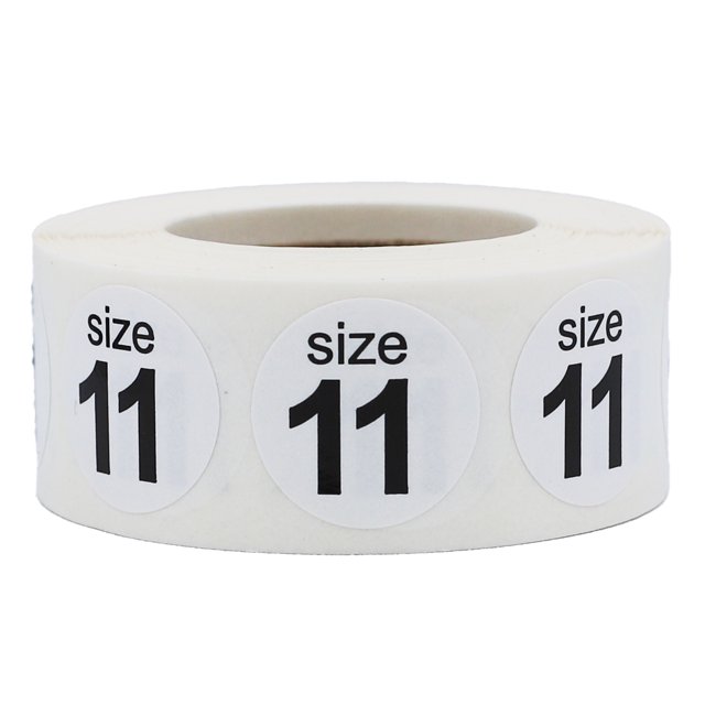 Autocollants Ronds Taille 11 0.75 Pouces Pouce Rond Lot de 500