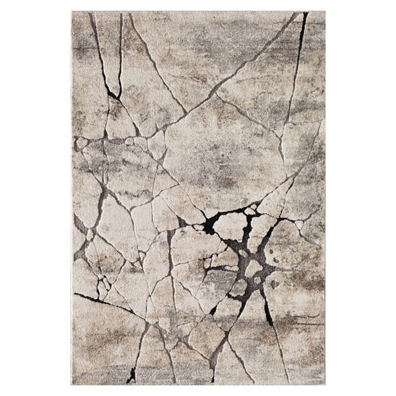 Loomaknoti Rainier Oregon 8' x 10' Abstract Indoor Area Rug , Gray