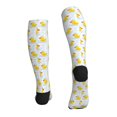 thumbnail image 2 of Bixox Yellow Rubber Duck Print Compression Socks,Compression Socks Women & Men Circulation for Medical,Running,Athletic, 2 of 7