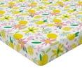 thumbnail image 2 of Ambesonne Summer Fitted Sheet, Flowers and Lemons, King Size, Multicolor, 2 of 3