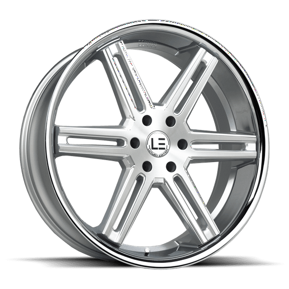 LUXLE12 SSL 24X9.5 6X135 30 87.1 Brushed Face Milled Stainless Steel Lip