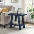thumbnail image 6 of Roundhill Furniture Athens Contemporary Wood Shelf Side Table in Navy Blue, 6 of 7