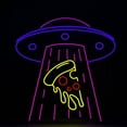 thumbnail image 2 of Glowneon Astronaut Pizza Neon Signs, Spaceman Led Sign, 2 of 4