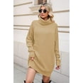 thumbnail image 2 of LAICAIW Robe Chandail Longue Ample à Col Roulé Oversize pour Femmes, 2 of 7
