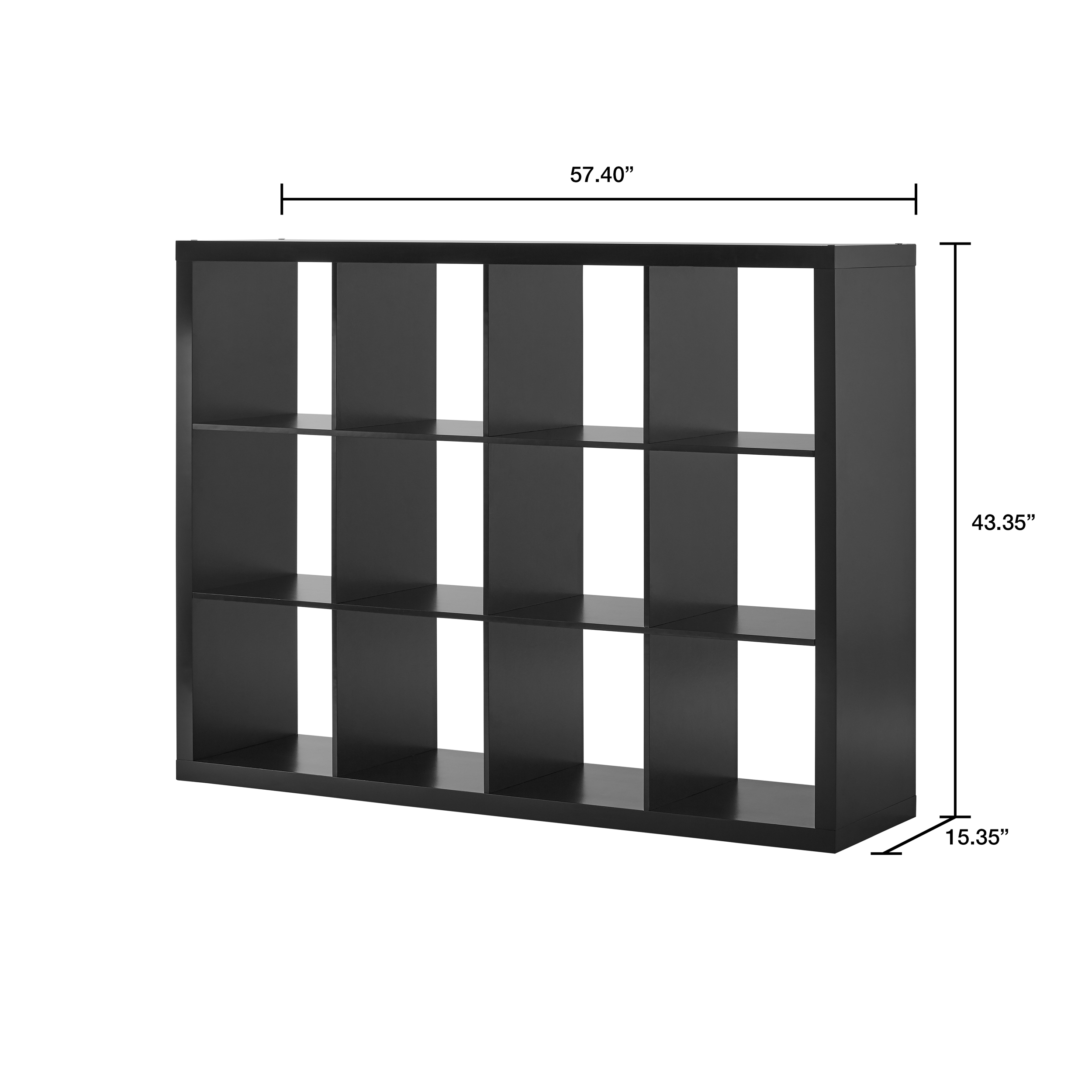 Better Homes & Gardens 12-Cube Storage Organizer, Solid Black - image 4 of 6
