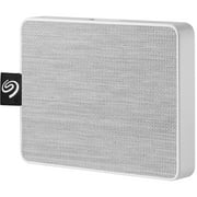 Seagate 500GB One Touch SSD External Solid State Drive Portable USB 3.0 (White)
