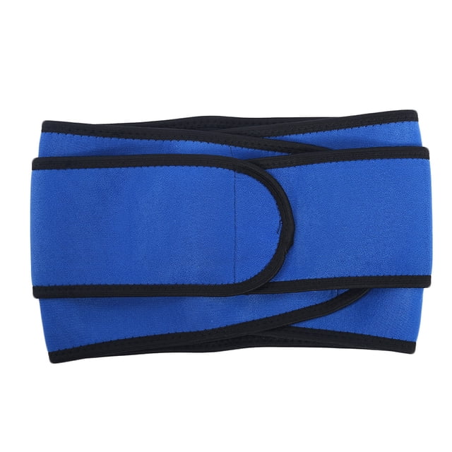 Bienvenido Soporte de cintura ajustable Soporte lumbar Protector de espalda inferior Cinturón deportivo de fitness (azul L)