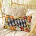 thumbnail image 5 of Pumpkins Thanksgiving Standard Size Pillow Cover,Pillowcase Protectors with Zipper,Breathable Decorative Throw Pillow Case Cover,Fall Checkered Elegant Farmhouse Pillow Shams for Couch Sofa 20x26Inch, 5 of 5