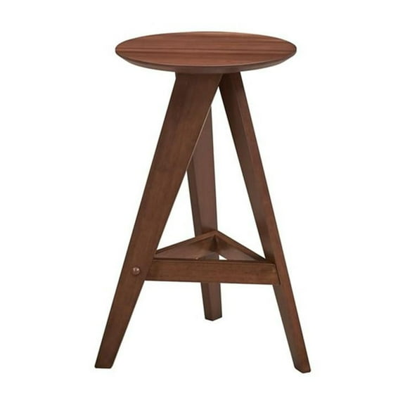 Pemberly Row Modern Counter Height Stools (Set of 2) in Walnut