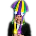 thumbnail image 1 of Blinkee LUFMGSHT Light Up Flashing Mardi Gras Squid Hat, 1 of 1