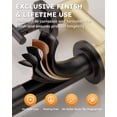 thumbnail image 3 of Wall Mount Tub Filler: Wowow Oil Rubbed Bronze Bathtub Faucet Long Spout Reach, Bath Tub Filler Faucet 2 Handle Wall Mounted Bathtub Faucets with Brass Rough in Valve Included Wall Mounted Tub Faucet, 3 of 8