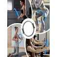 thumbnail image 3 of Pilates Ring, 15" Padded - Handle Lightweight Non - Pilates Equipment, Full - Body Toning Fitness Circle for Arms, Thighs & Core,Grey, 3 of 7