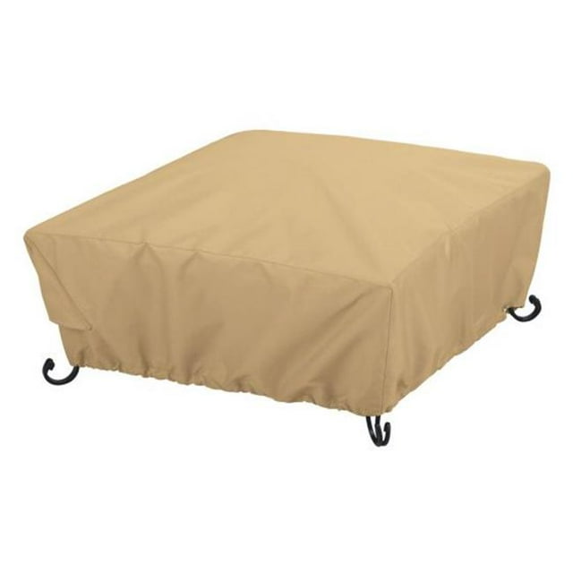 Classic Accessories Terrazzo Full Coverage Square Fire Pit Cover - All Weather Protection Outdoor Cover, Small (59922-EC)
