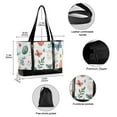thumbnail image 2 of FORMRS Canvas Laptop Tote Bag for Women with 15.6" Computer Compartments Shoulder Handbag, Red Easter Eggs, 2 of 7