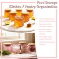thumbnail image 2 of LINGSHINE 4 oz Pink Mini Glass Jars with Airtight Bamboo Lids, Sunflower Embossed, 6 Count, Food Storage, Candle Making, Home Decor, Favors Gift, 2 of 8