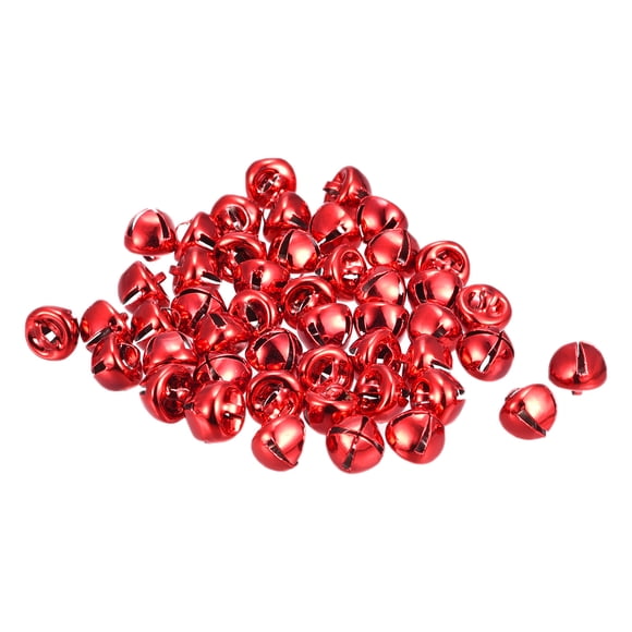 Unique Bargains 10mm Jingle Bells Craft Bells Carbon Steel Electroplating Red 80 Pack