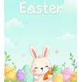 thumbnail image 4 of Easter Bunny Happy Easter Backdrop Banner for Party Decoration Spring Gathering Egg Hunt Event Pastel Colors Cute Rabbit Design Background Indoor Outdoor, 4 of 4
