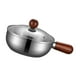 thumbnail image 3 of Cacerola de cocina portátil para hervir con tapa, olla para calentar aceite y leche 14 cm Plata, 3 of 9