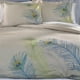 thumbnail image 4 of Funda nórdica 3 piezas King/California King, de una capa, suave, con pavo real bordado, 4 of 6