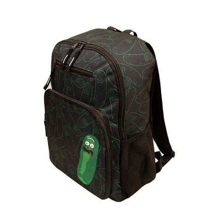 Rick and Morty Pickle Rick Black Backpack