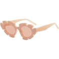 thumbnail image 1 of Yazoeia Cat Eye with Diamond Flower Type Glasses Cool and Handsome Fashion Sunglasses Life Party Sunglasses Multicolor Gamer Photo Props Glasses for Adults Teens-Rice Frame Tea Tablets CJC912-125592, 1 of 5