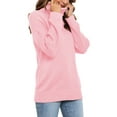 thumbnail image 6 of Uvplove Womens 2025 Fall Casual Turtleneck Batwing-Sleeved Chunky Ribbed Knit Tunic Sweaters in Pullover Style, 6 of 7