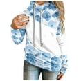 thumbnail image 3 of Chandail en Molleton d'Hiver pour Femmes, Cardigan à Col Rond Chaud, Chandail à Capuchon, Mode, Imprimé de Noël, Chandail Mi-Long, Blouse Ample, Tenue de Vacances de Noël, 3 of 6