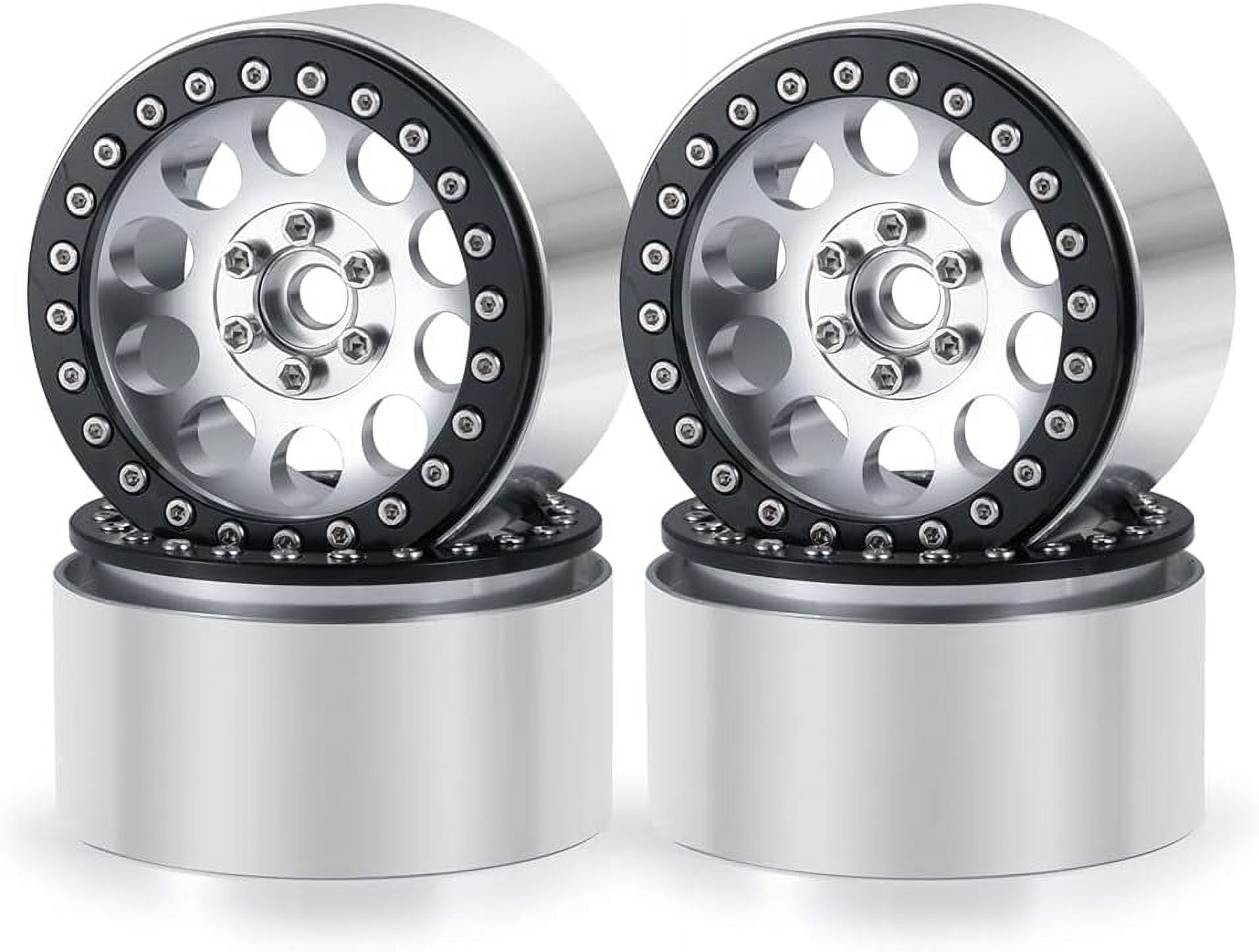 RCLIONS Beadlock Wheels 35mm Aluminum Rims For 1/10 RC