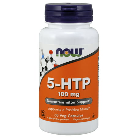 NOW Supplements, 5-HTP 100 mg, 60 Veg Capsules