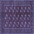 thumbnail image 1 of Ahgly Company Machine Washable Indoor Square Persian Blue Traditional Area Rugs, 5' Square, 1 of 4