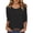 Black, variant on Yubnlvae Black Womens 3/4 Length Sleeve Tunic Tops Casual V Neck Shirts Basic Tees Business Work Blouses Summer Fall 2025 Clothes, L