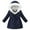 Black, variant on yocbz Girls Raincoat Winter Children Kid's Boy Girl Warm Hooded Jacket Coat Cotton-padded Jacket Parka Overcoat Thick Coat Blue,Size for 120
