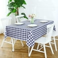 thumbnail image 3 of Rectangle Vinyl PVC Tablecloth, 100% Waterproof Buffalo Plaid Plastic Table Cloth, Oil Proof Heavy Duty Wipeable Table Covers for Dining/Camping/Picnic/Outdoor - 54 x 78, Light Blue, 3 of 6