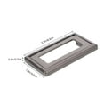 thumbnail image 2 of unbranded 1Jgo Tirador Invisible Para Cajones De Aleación De Zinc Color Gris Oscuro Con Empotrado, 2 of 7