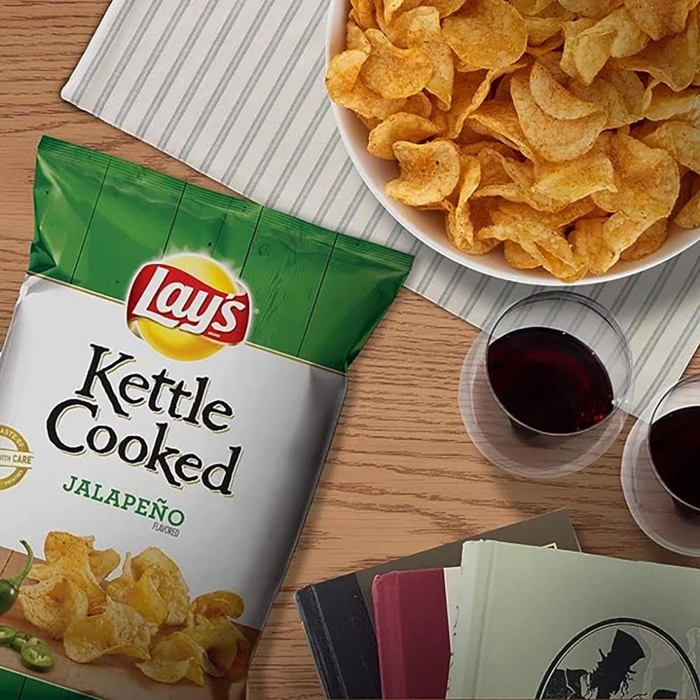 Lay's Kettle Cooked Potato Chips Variety Pack, 1oz Bags, 40 Count