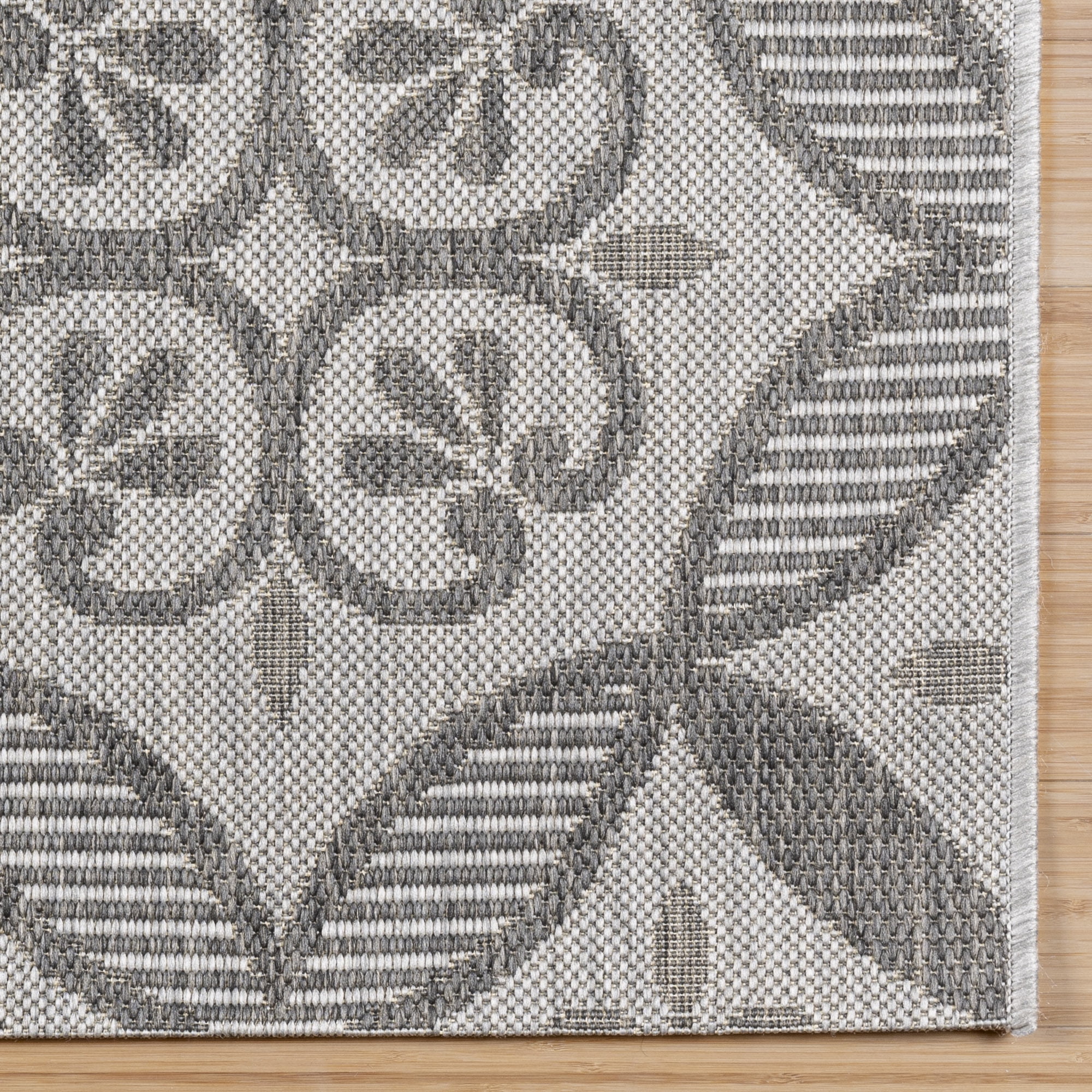 Gertmenian Paseo Niala Transitional Floral Ash/Steel Indoor Area Rug, 6x9