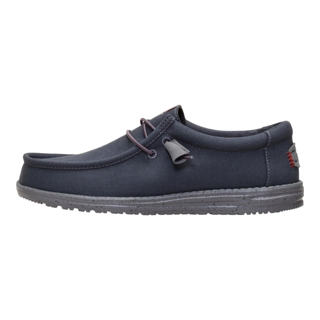 Mocasines slip-on Wally para hombre de HEYDUDE, gris oscuro, talla 9