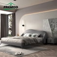 thumbnail image 2 of Modern Home Furniture King/Queen Size Frame Beds Technology Cloth Designer Bedroom Furniture High Quality Soft Double Bed My Lux Decor Round, 2 of 11