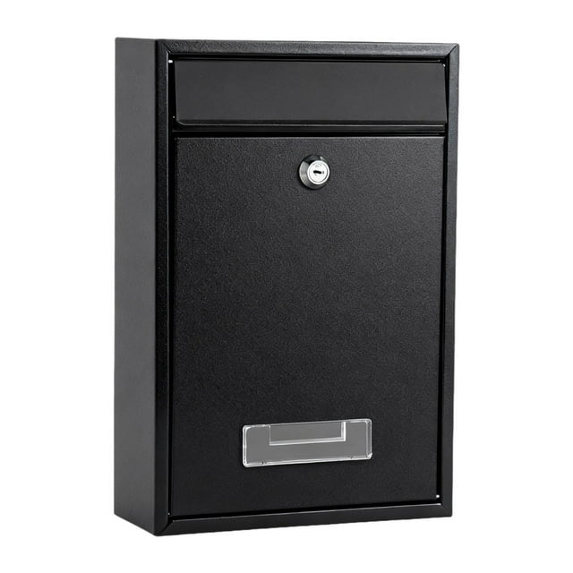 Buzón con cerradura para pared, decoración con llaves, portaperiódicos, buzón de sugerencias para jardín, puerta de entrada, casa, oficina y patio.