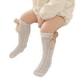 thumbnail image 3 of SUNSIOM Infant Girls Long Stockings Princess Solid Color Cute Bowknot Socks Spring Summer Thin Mesh Over-The-Knee Socks, 3 of 9
