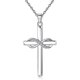 thumbnail image 1 of CHAO Collar cruzado de plata S925 del día de San Valentín, 1 of 4