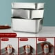 thumbnail image 4 of Lavabo cuadrado de acero inoxidable Lavabo rectangular de fondo plano y profundo para lavar verduras Plato para alimentos cocidos Lavabo para batir verduras con tapa Lavabo para congelar Lavabo para, 4 of 5