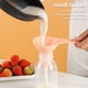 thumbnail image 4 of Injueey Paquete de 4 embudos de cocina, embudo dispensador de cereales de alimentos de plástico con soporte, dispositivo de filtro lavable para el hogar Cocina y Comedor Beige, 4 of 6