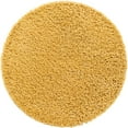 thumbnail image 1 of Unique Loom Everyday Shag Plush Area Rug 3' 3 x 3' 3 Round in Yellow, 1 of 1